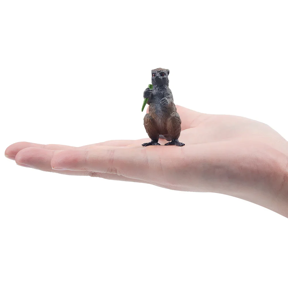 Toymany Simulation Bamboo Lemurs Madagascar Animal Model Toy Mini Figures Dolls Action Figurines Toy Children Gife Cake Decora