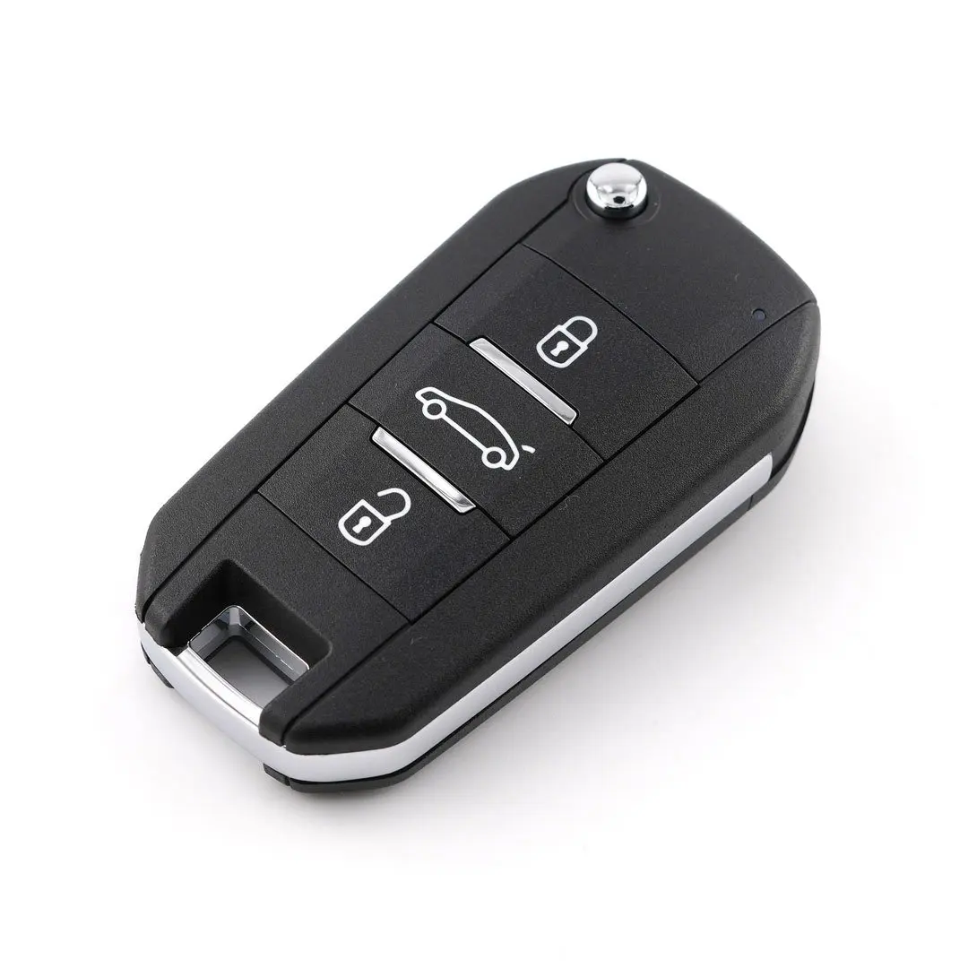 KEYDIY KD B47-3 B Series Universal Flip Remote Key 3 Buttons Compatible with Peugeot Type Vehicles