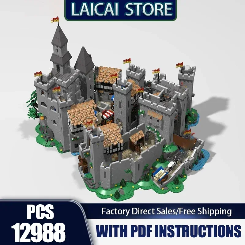 

Knights Castle Model Moc Building Bricks Technology Modular Medieval Castle Blocks Gifts Christmas Model DlY Sets Assembly Toys