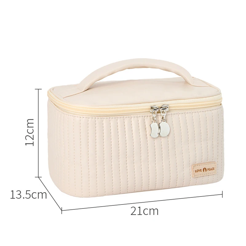 Women\'s Cosmetic Bag Large Capacity Makeup Bag Organizer PU Waterproof Portable Travel Wash Storage Organizer Makeup Pouch