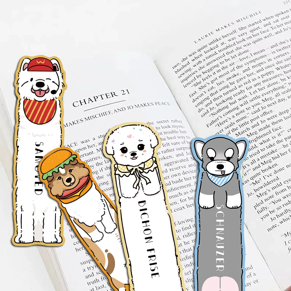 30/60PCS Read Puppy Themed Bookmarks Posters Laptop Decorative Gifts DIY Scrapbooking Waterproof Aesthetic Sticker﻿ Bookmark ﻿