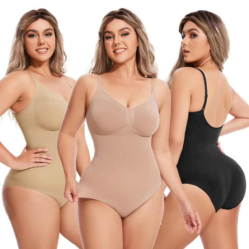 Hot Sale Women Shapewear High-quality Crotch Opening Seamless Hip Lifting Abdominal Control Compression One-piece Bodysuits