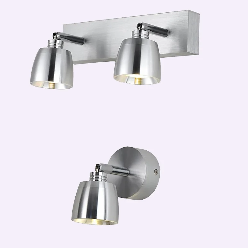 

Modern Wall Lamps single/double head 3W/6W LED bathroom mirror lights mirror rotating bedroom bathroom aluminum Wall light
