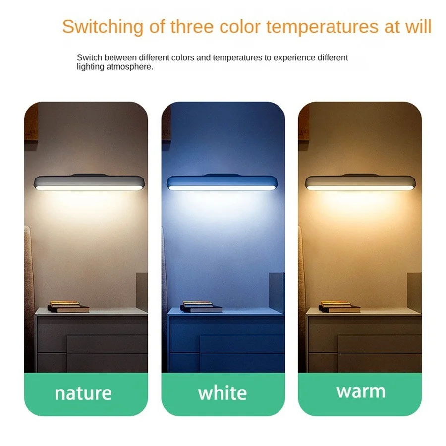 USB LED Makeup Mirror Light Hollywood Vanity Lamp Dormitory Lamp Eye Protection Table Desk Bulb magnetic Wall Night Light