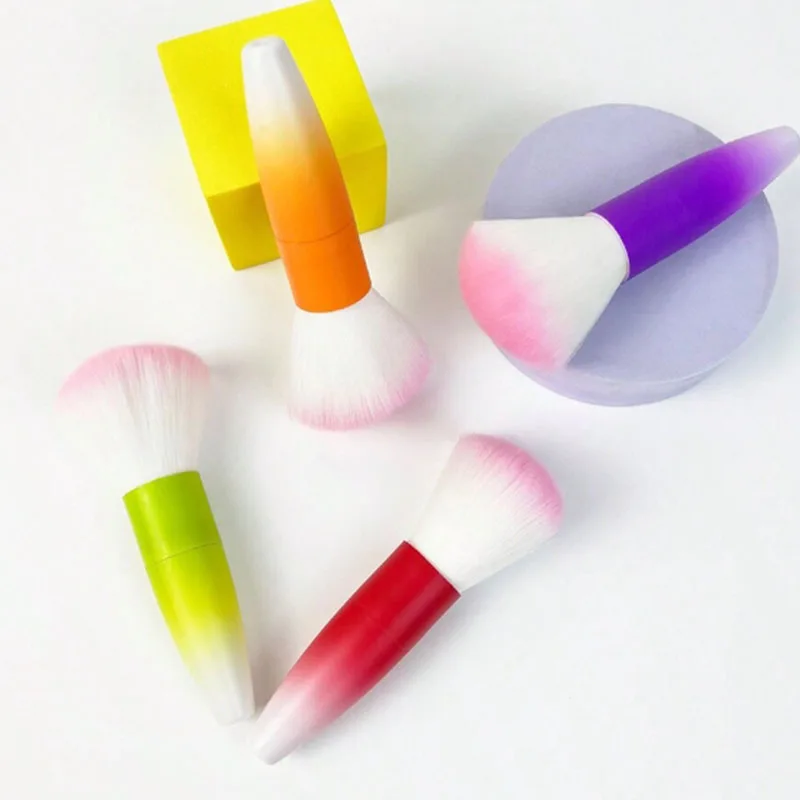 

Nail art dust brush, professional nail brush cleaning brush, soft bristle portable makeup brush blush brush multifunctional nail