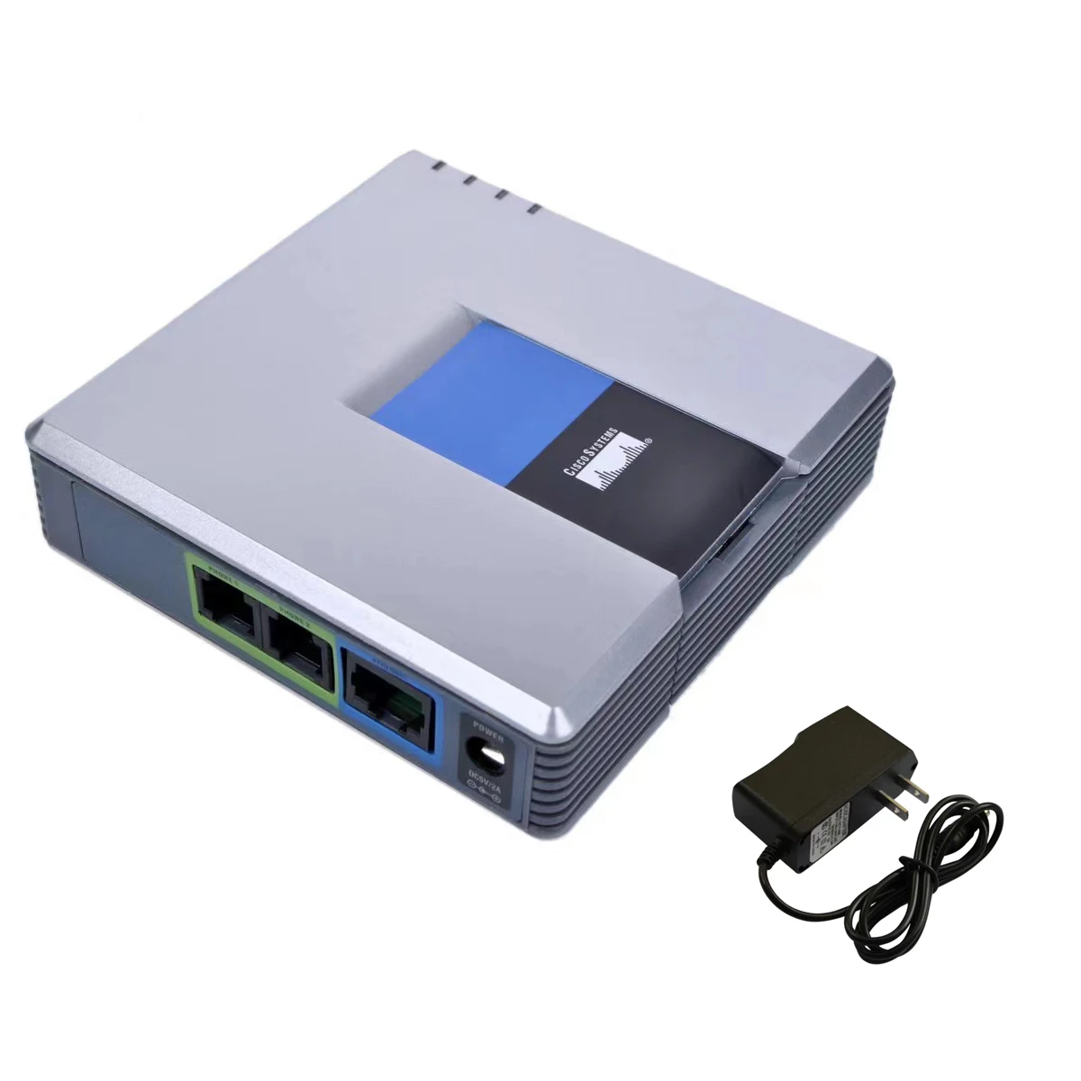 New Unlocked PAP2T SIP VOIP Phone Adapter with 2 FXS  Phone Ports VoIP Gateway