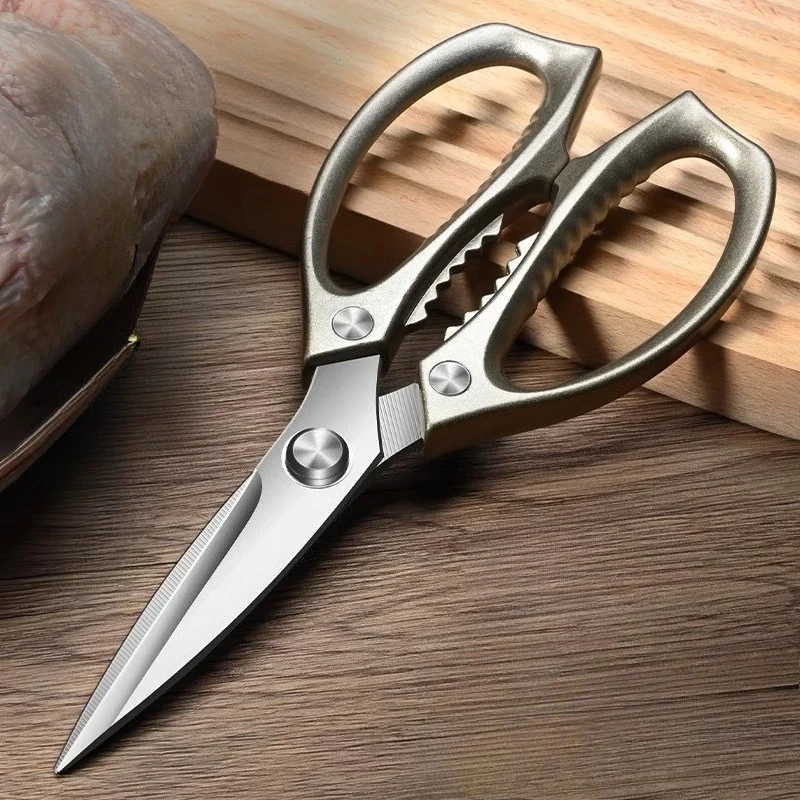

Kitchen scissors household multi-functional scissors for cutting chickenstrong imported stainless steel fish-killing scissors