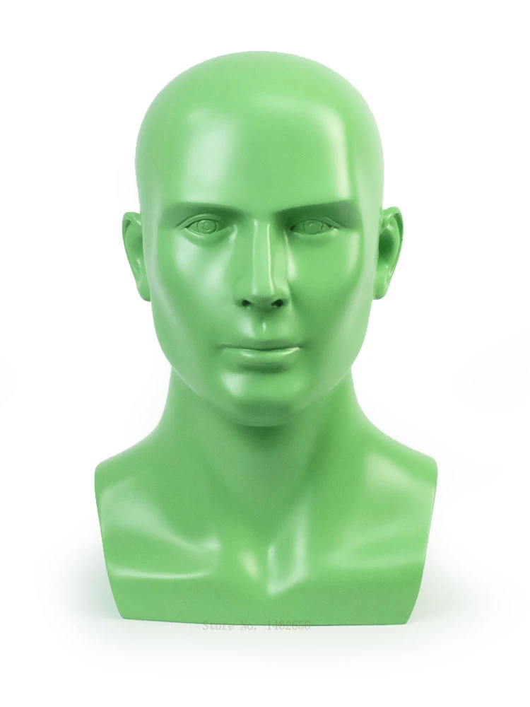 Fashion Men Head Mannequin With Shoulder Head Mode Male Customized Colors