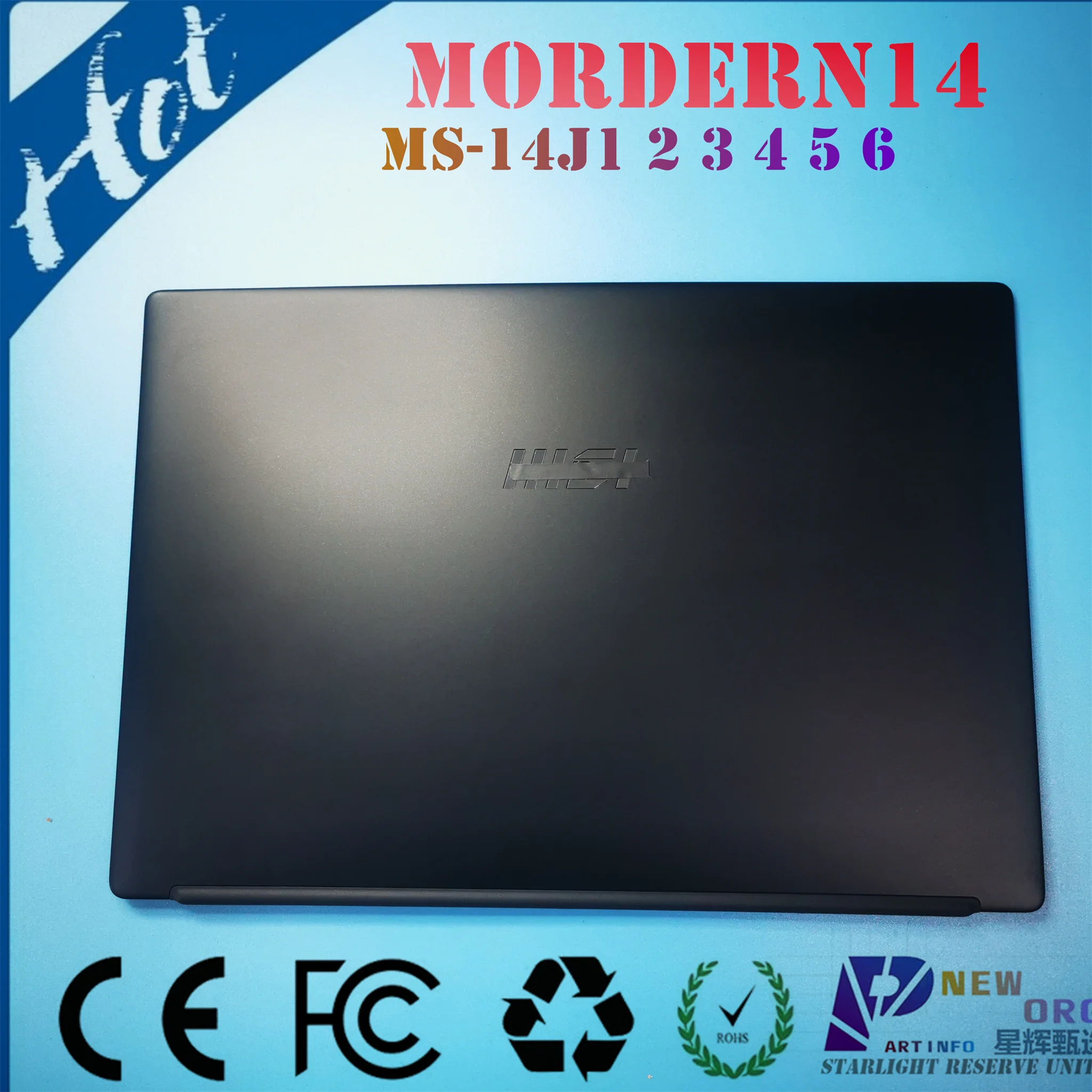 

NEW ORG Laptop LCD back cover lidrear For MSI Mordern14 C5M C11M C12M C13M C7M B11S MS-14J1 Series Black