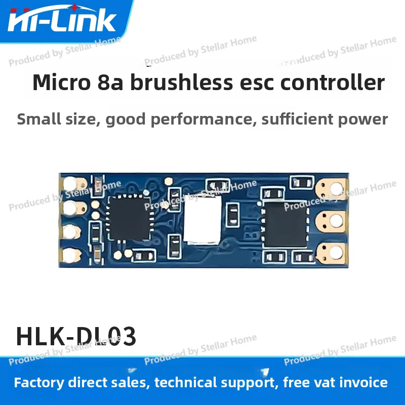 Micro Brushless Esc Dl03 Motor Speed Controller Module Servo Motor Drive Esc Board 8a