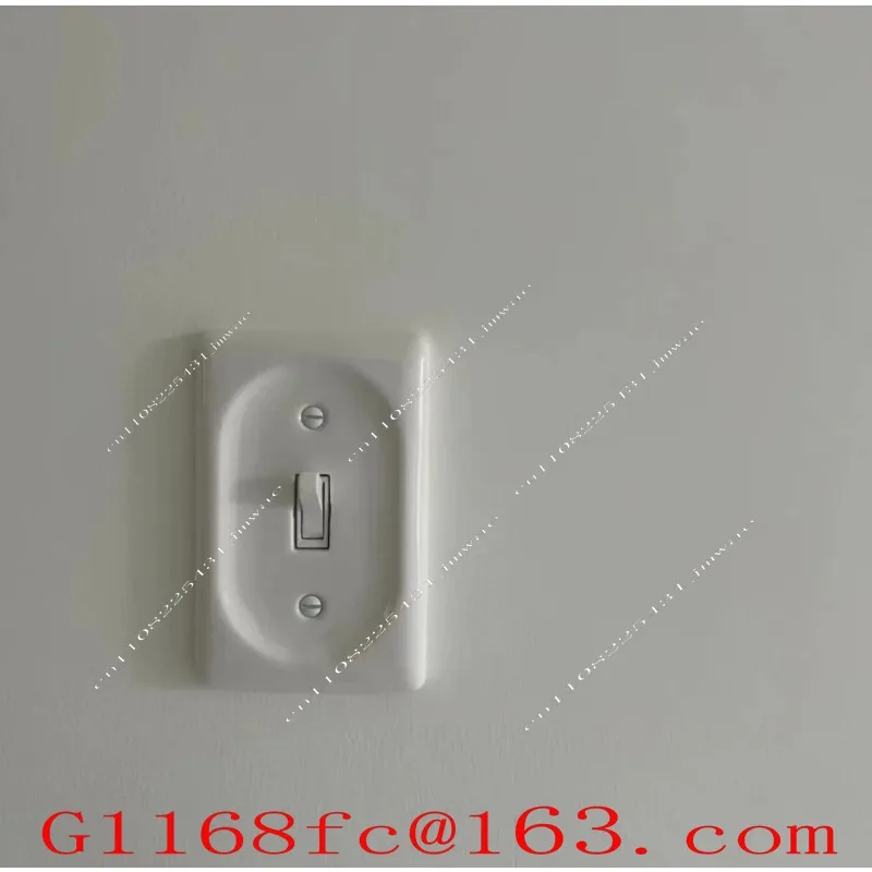 Retro Ceramic White Switch Socket 120 Type Double Opening Lever Single Control Dual Control