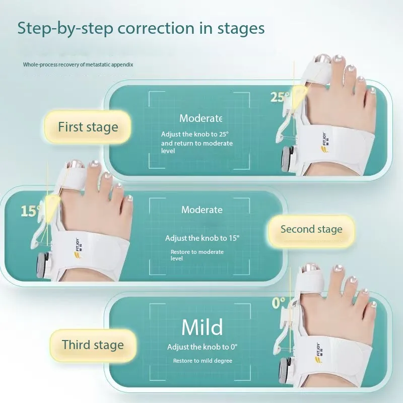 

Toe Separator Hallux Valgus Bunion Corrector Orthotics Feet Bone Thumb Adjuster Correction Pedicure Sock Straightener