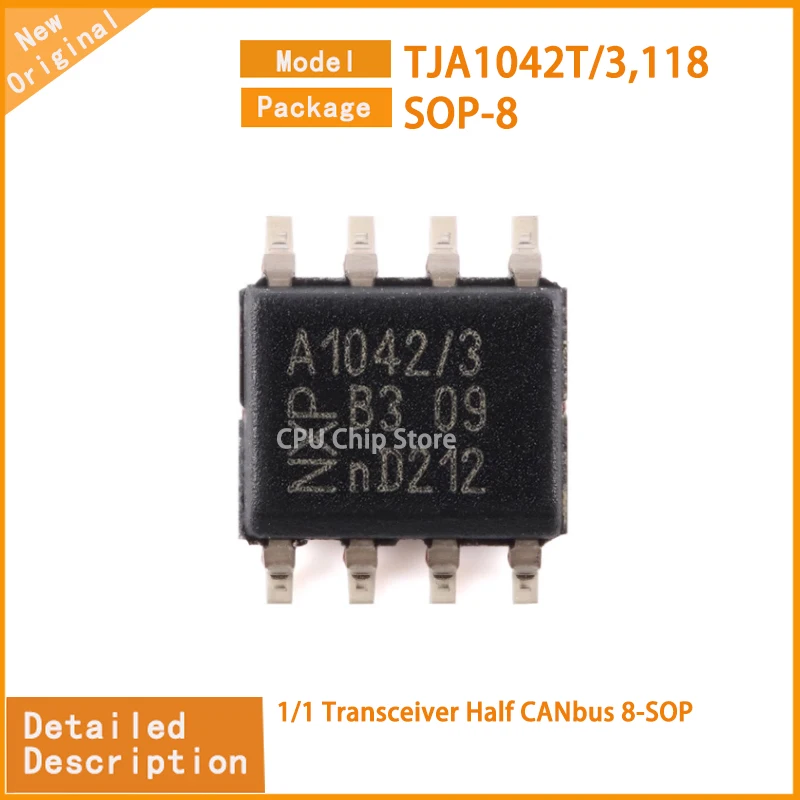 10Pcs/Lot  New Original  TJA1042T/3,118 TJA1042 1/1 Transceiver Half CANbus 8-SOP