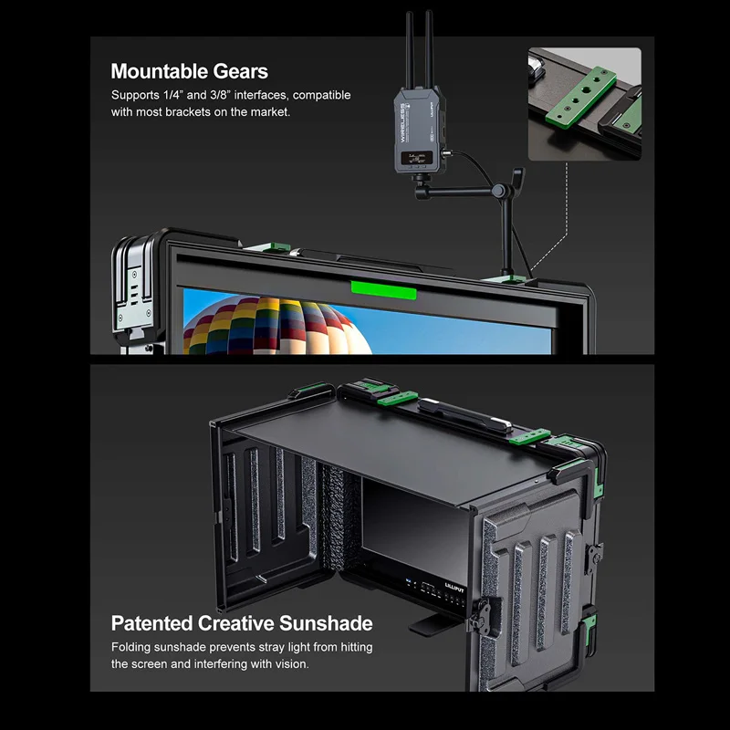 شاشة LILLIPUT UQ23 مقاس 23.8 بوصة 8K SDI عالية السطوع 4CH متعددة الرؤية ومدخلات رقمية متوافقة مع HDMI للفيلم/الستوديو