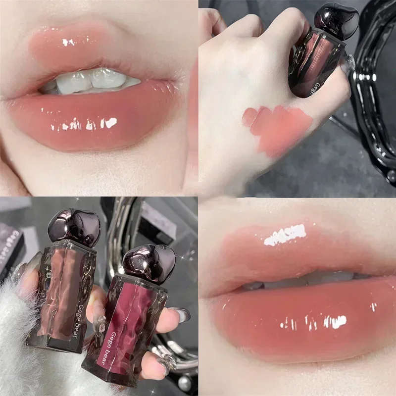 7 Colors Mirror Dyeing Lip Gloss Moisturizer Liquid Lipstick Waterproof Long Lasting Red Lip Tint Korean Natural Makeup Cosmetic