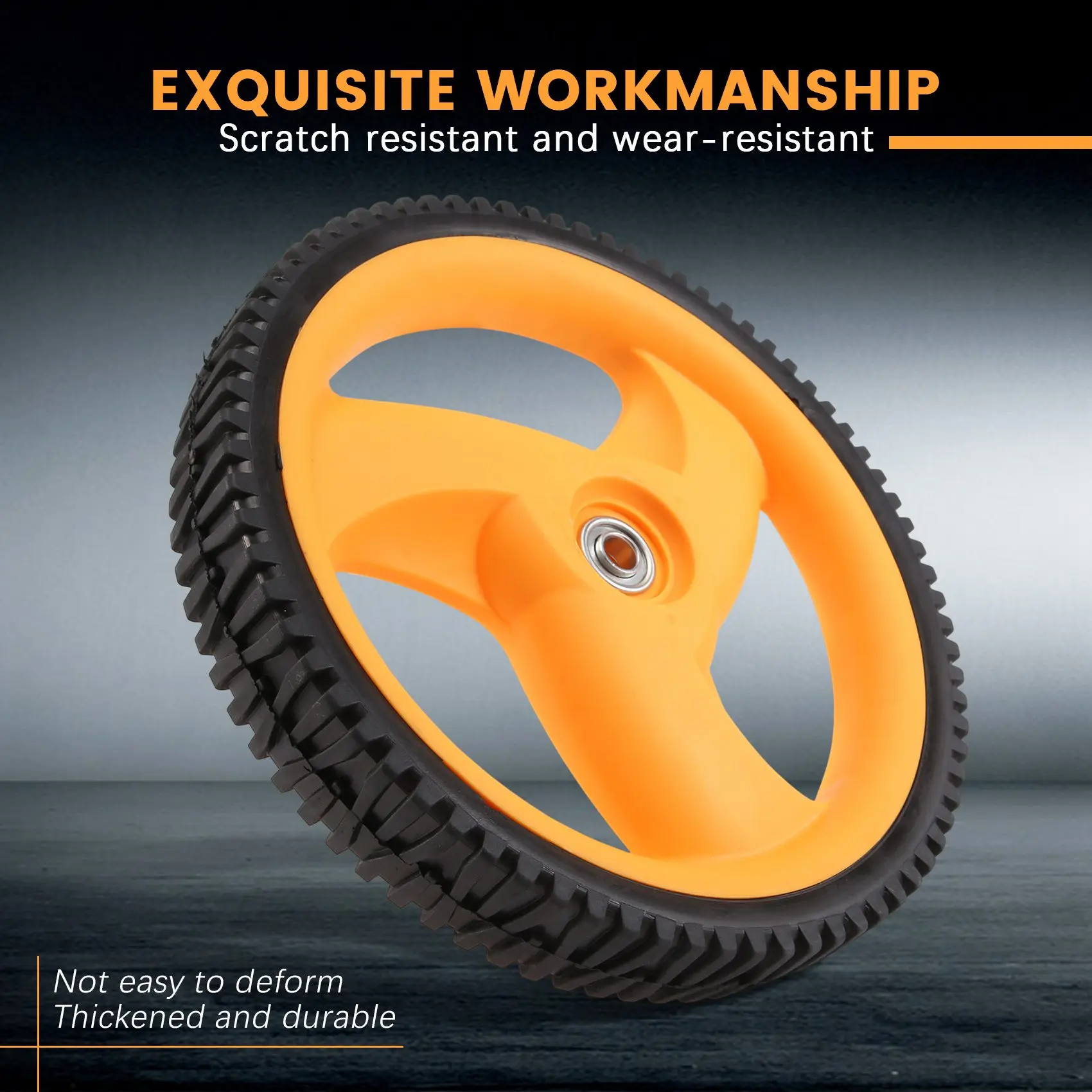

A63X-293 MM Lawn Mower Rear Wheel For Husqvarna Mcculloch 5324035-09, 5324327-49, 532403509, 532432749