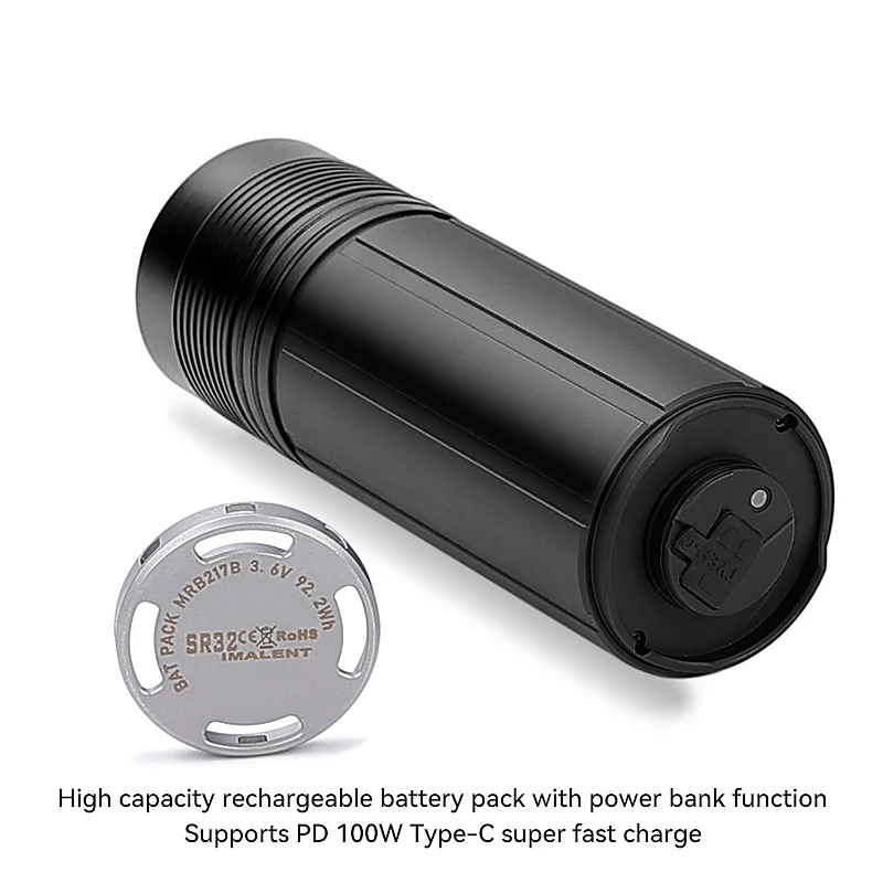 IMALENT Battery Pack Include 8Pcs 21700-4000mAH Li-ion Battery Flashlight Rechargeable Accessories Suitable for SR32/SR32W