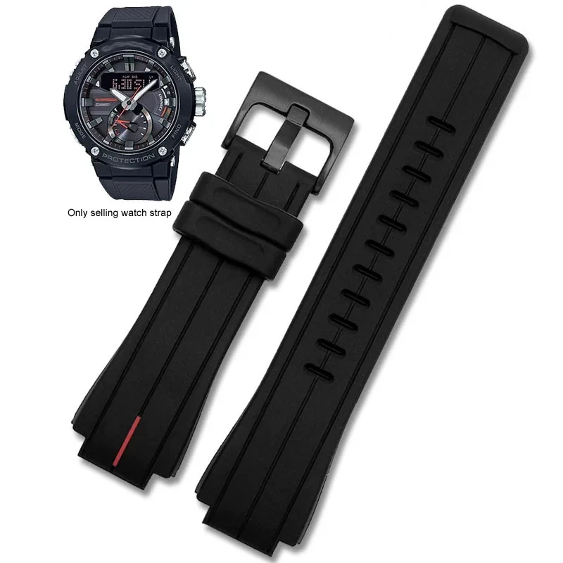 Silicone strap raised strap For TIMEX Tidal T2N721 T2N720 TW2T76500 men's waterproof soft watch strap accessory16mm watch band