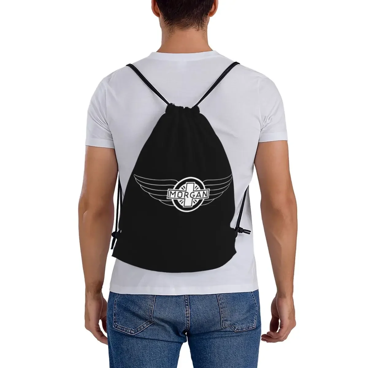 Morgan Motor Car Company Backpacks Multi-function Drawstring Bundle Pocket Sports Bag Book Bags for Travel Students