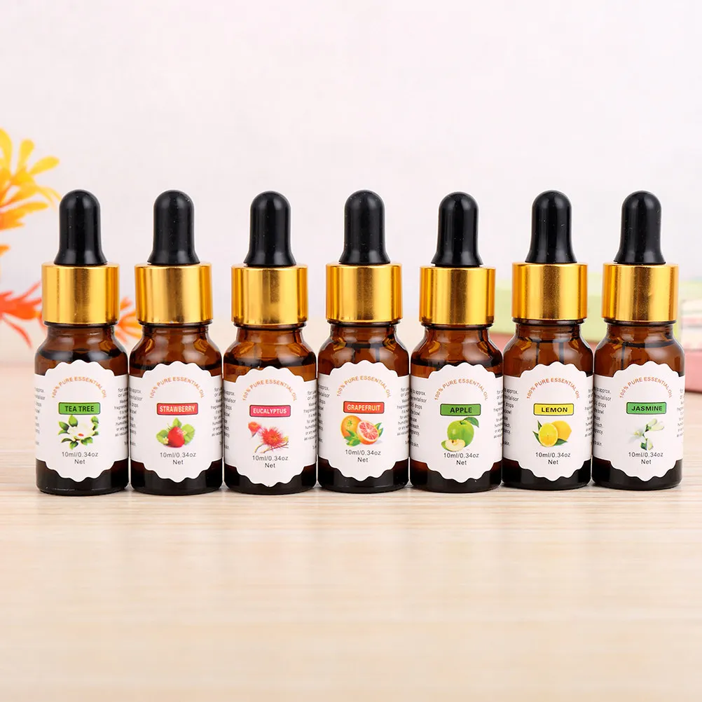 10Ml Water-Soluble Humidifier Essential Oil Pure Aromatherapy Oil Air Purifier Relax Stress Fatigue Home Office Car