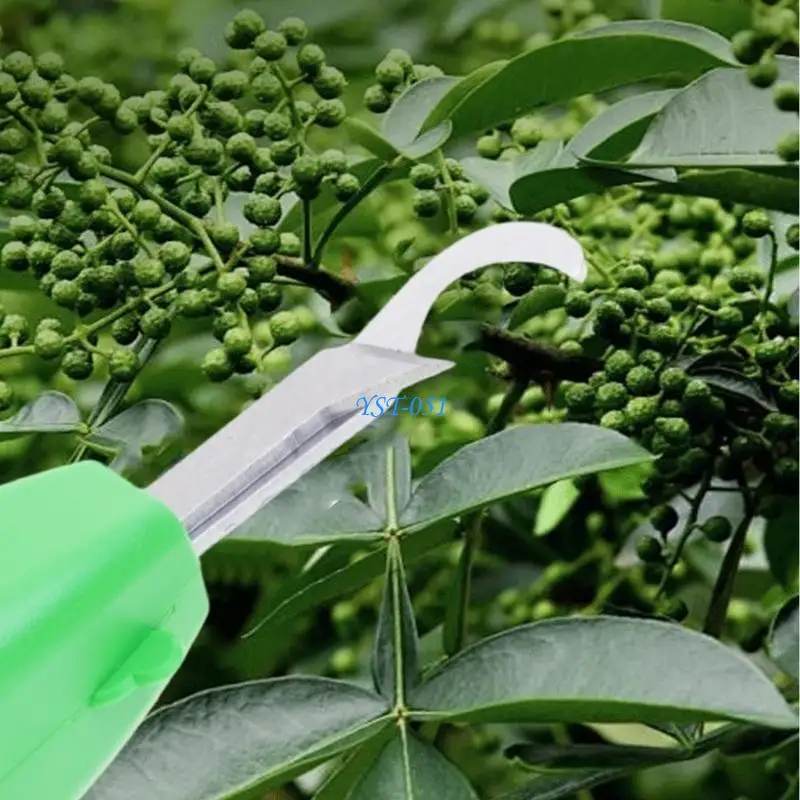 E15A Comfortable Grip Pepper Picking Shears Garden Scissors Suitable for Various Fruits Vegetables Easy Strawberry Harvesting