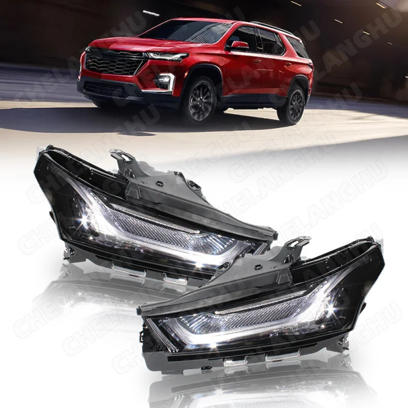 

1 Pair LED Daytime Running Light For Chevrolet Traverse 2022 2023 2024 Car DRL With Turn Lamp 85584765 85584766