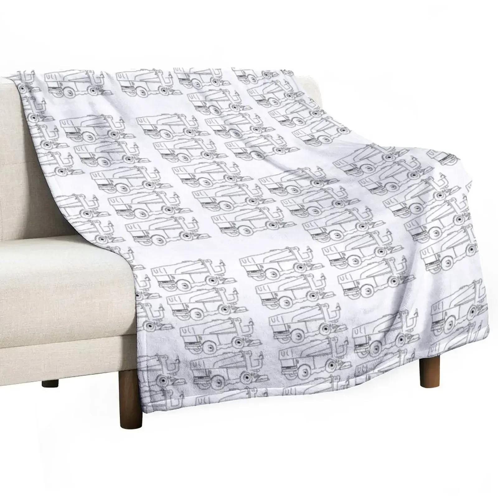 

zamboni print Throw Blanket Weighted Sofas Blankets