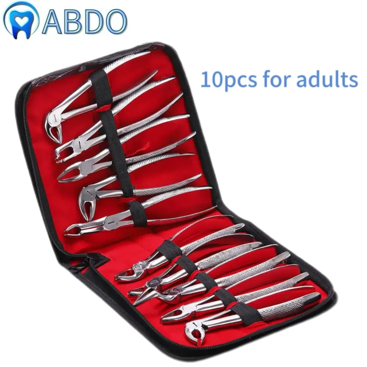 

10 Pcs Dental Extraction Forceps Pliers for Adult Surgical Teeth Extraction Forcep for Children Kit Tools