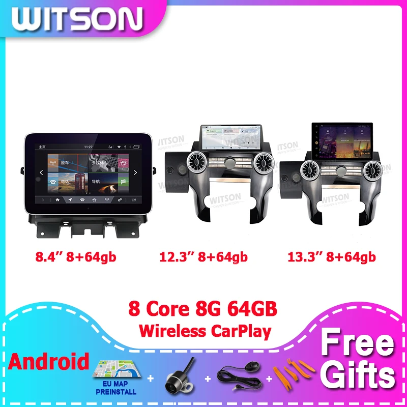 WITSON 8.4'' 12.3‘’ 13.3‘’ Car Multimedia For Land Rover Discovery 3 4 L319 2004-2016 radio Auto Stereo GPS CarPlay Player