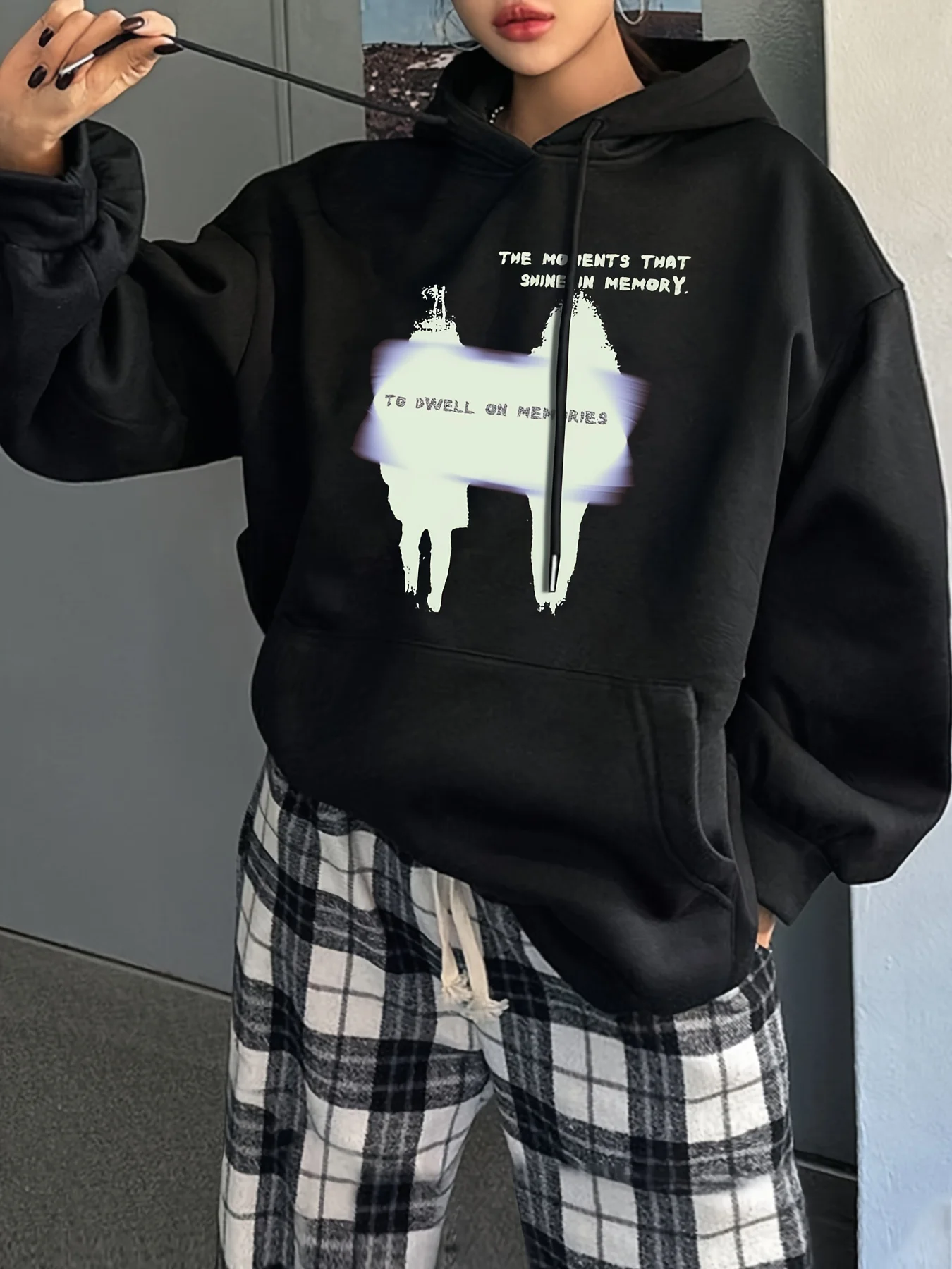 

Funny Letter Graphic Printing Autumn and Winter Cotton Hoodies for Men and Women Leisure Outdoor Street Sports Training Brand