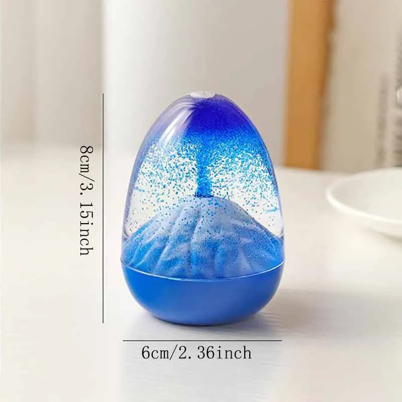 Bewegung Flüssige Sanduhr Kreative Vulkan Öl Sanduhr Wohnkultur Handwerk Glas Ornamente Sanduhr Weihnachten Valentinstag Geschenke – Detail 8