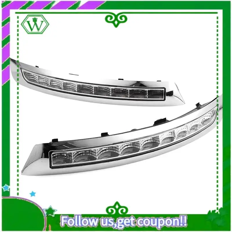 

AC34-1 пара для Volvo XC90 2007-2013 светодиодный DRL указатель поворота дневные ходовые огни дневного света противотуманные фары