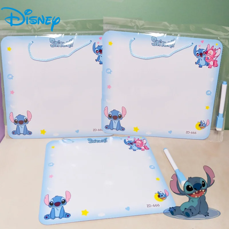 Disney Stitch Reusable Message Board Kids Craft Drawing Board Painting Doodle Coloring Learning Educational Toys  Children Gift