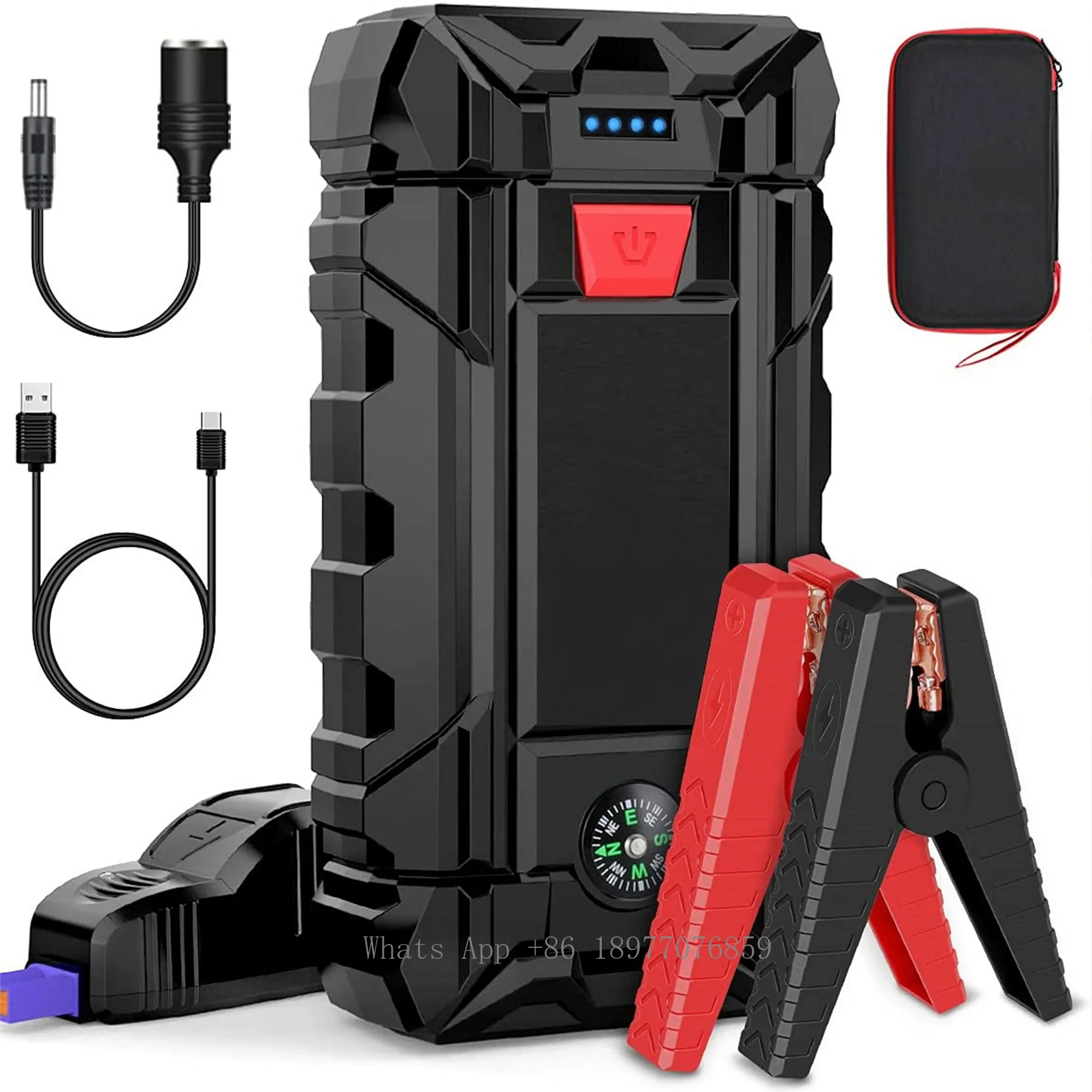 Car Power Bank 26800mAh Multi-function Portable Jump Starter Emergency Supply For