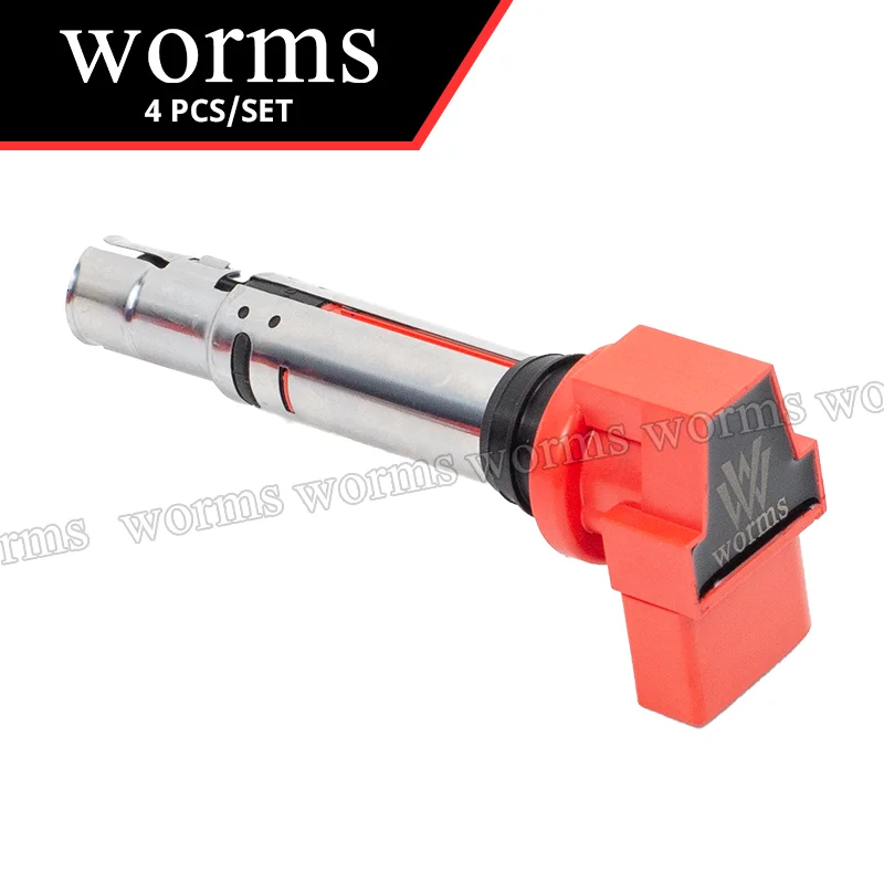 Worms Ignition Coil 036905715F High Performance For VW Golf 1.4 TSI VW Polo Jetta 1.6 FSI Tiguan 4pcs set 코일