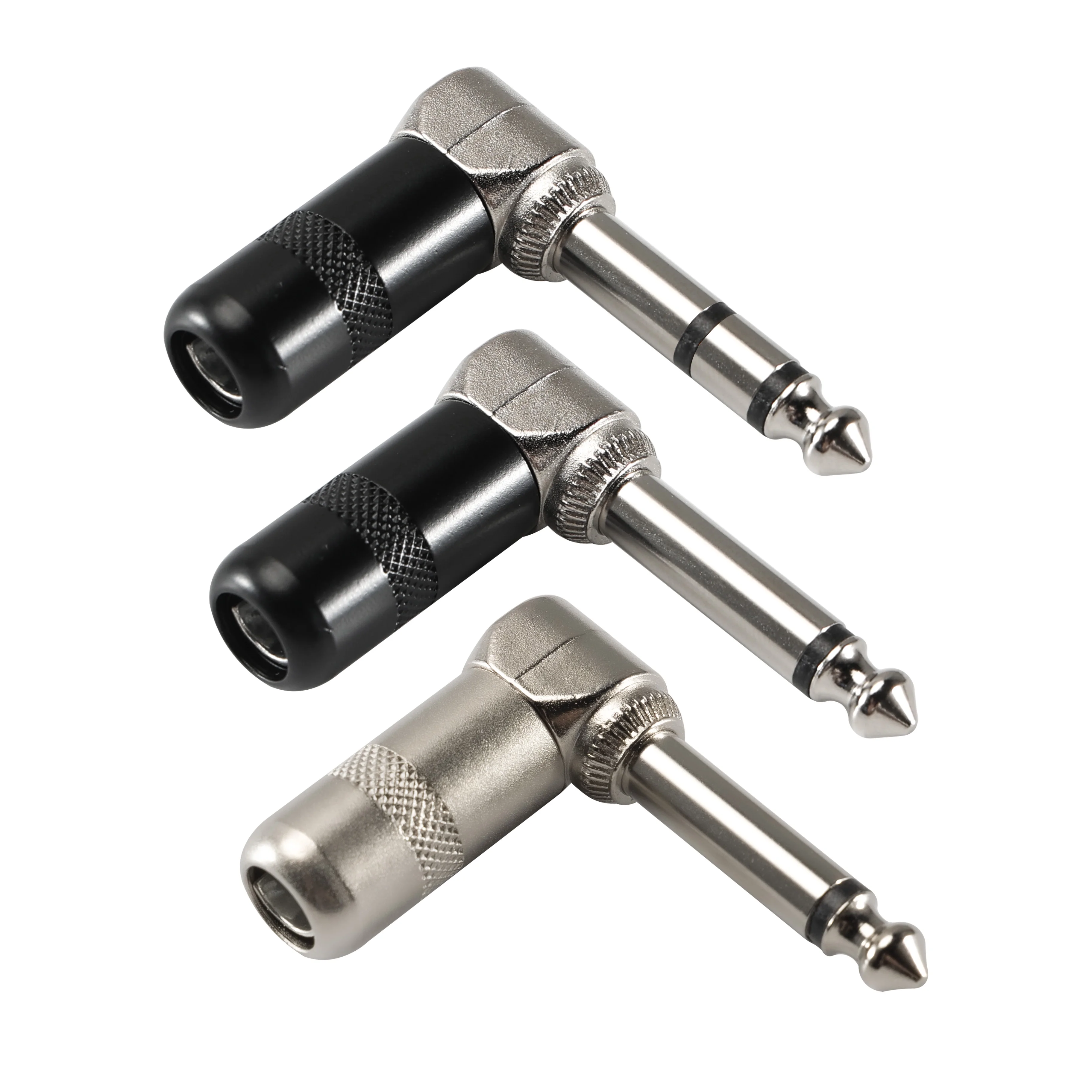 

Right Angle 6.35mm 1/4 TS Mono Jack To Electrical Adapter Mic Guitar Headphone Audio Adapter Cable Plug Connectors