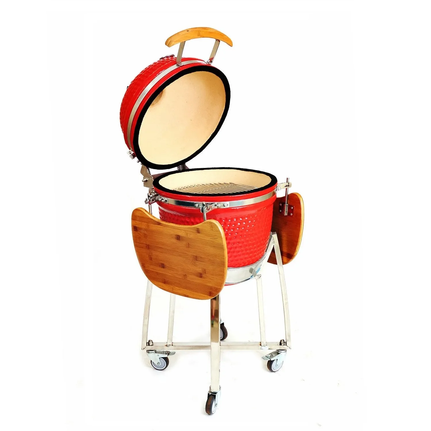 

Auplex красный 18-дюймовый домашний японский керамический Hibachi Bbq Kamado аксессуары керамический курильщик