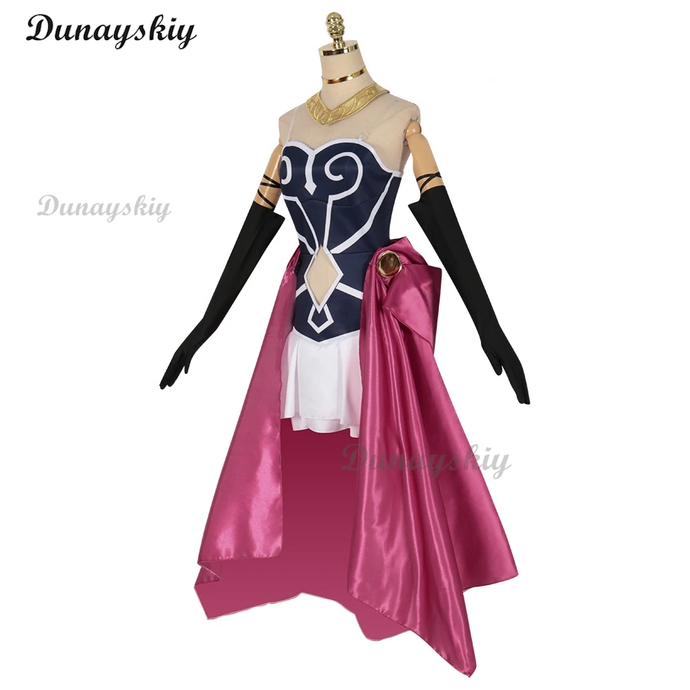 Aura Cosplay Kostüm Kleidung Perücke Uniform Cosplay Guillotine Aura Dämon Dämon lords Armee Kader der Dämonen armee Halloween Party