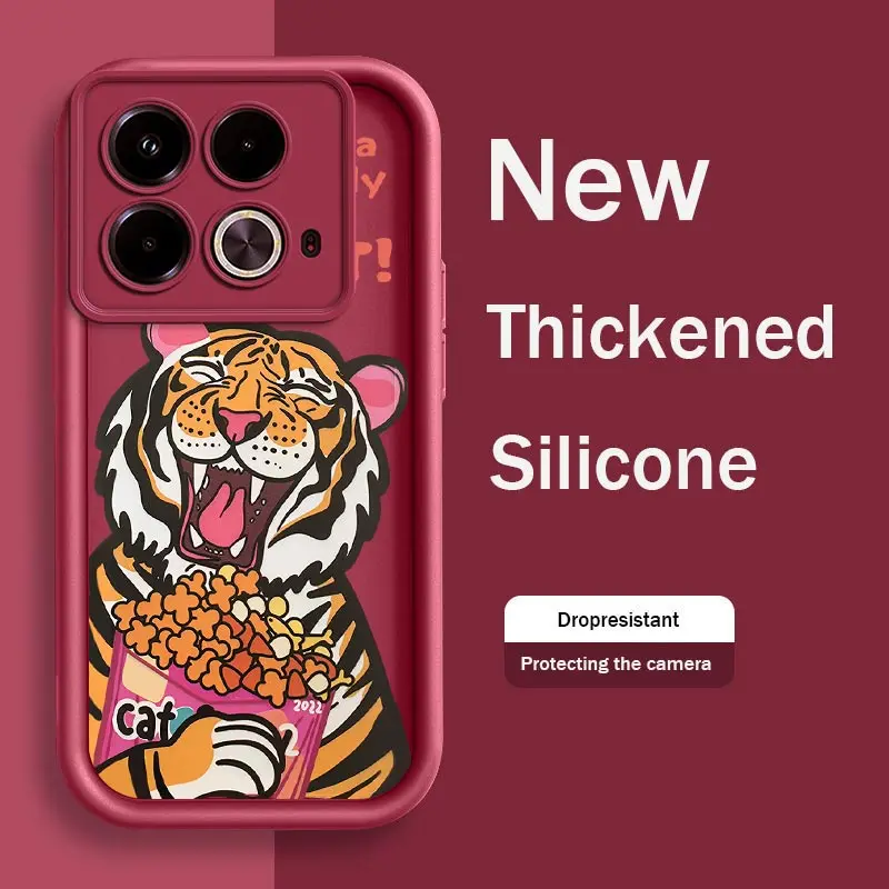 Note40 CatTigers Phone Case For Infinix Note 30 Pro 30VIP 12 12Pro Smart 8 7 6 Zero 30 Shockproof Protection Back Cover