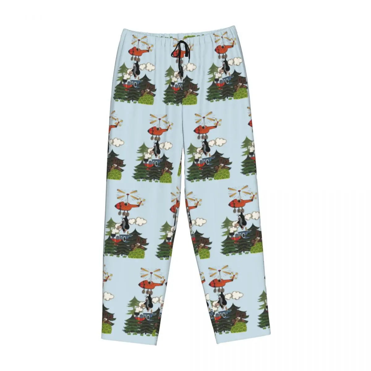Custom Women The Little Mole Pajama Pants Print Cute Cartoon Sleep Sleepwear Bottoms with Pockets