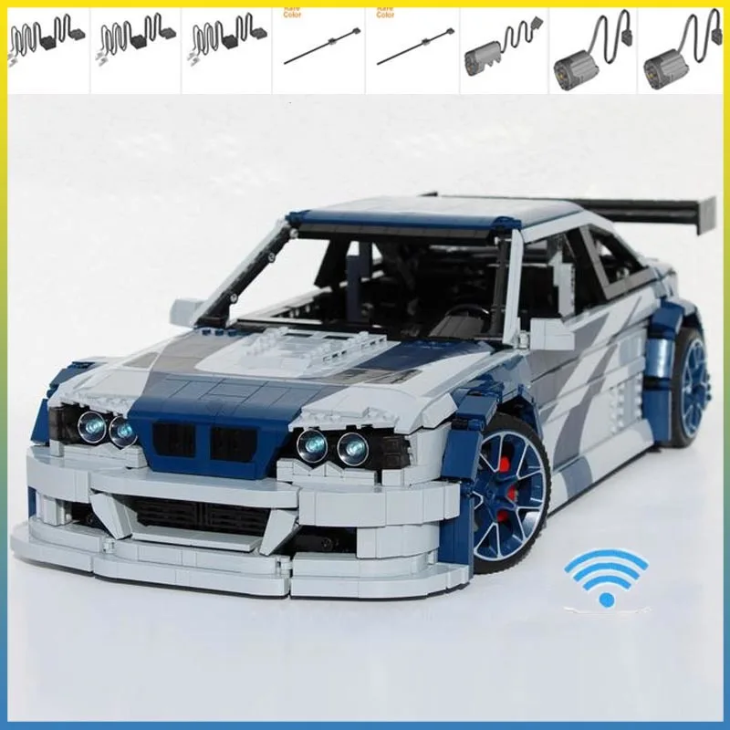 

Новый MOC-142015 M3 E46 Классический спортивный автомобиль 5178 шт. Масштаб 1:8 Гоночный автомобиль Строительные блоки Строительные блоки Игрушки для мальчиков Подарки на день рождения
