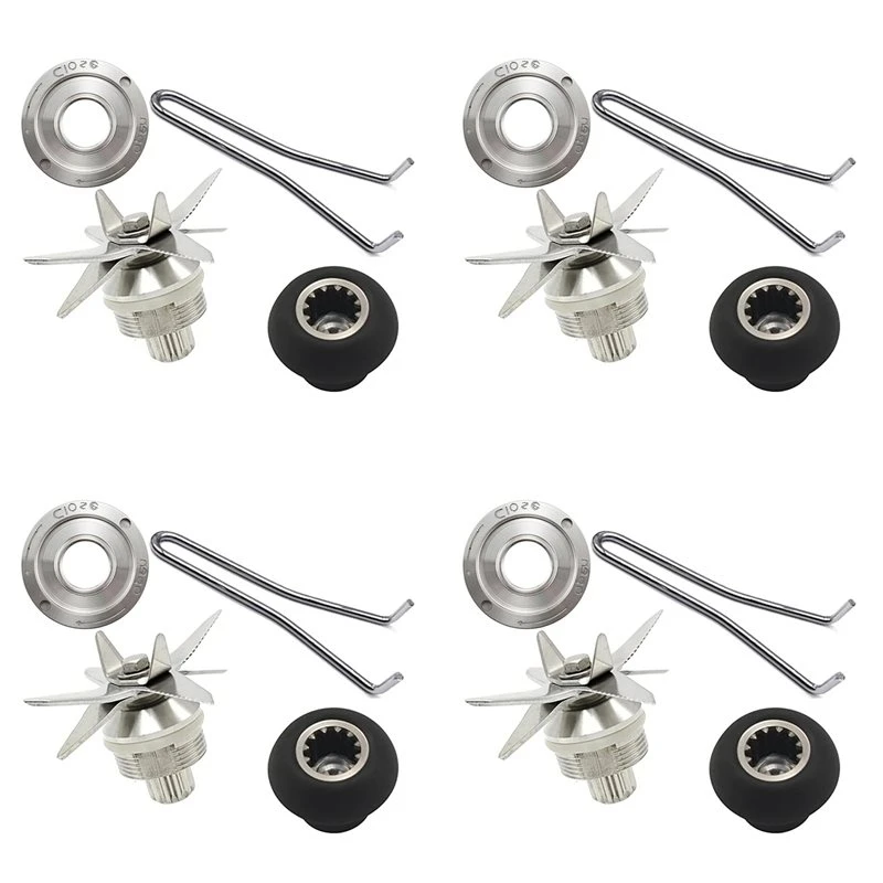 Limited Edition 4X Blender Juicer Blade Knife Replacement Parts For TWK TM 767 800 TWK Jtc 767 800 Jar 010 Biolomix G5200 G20