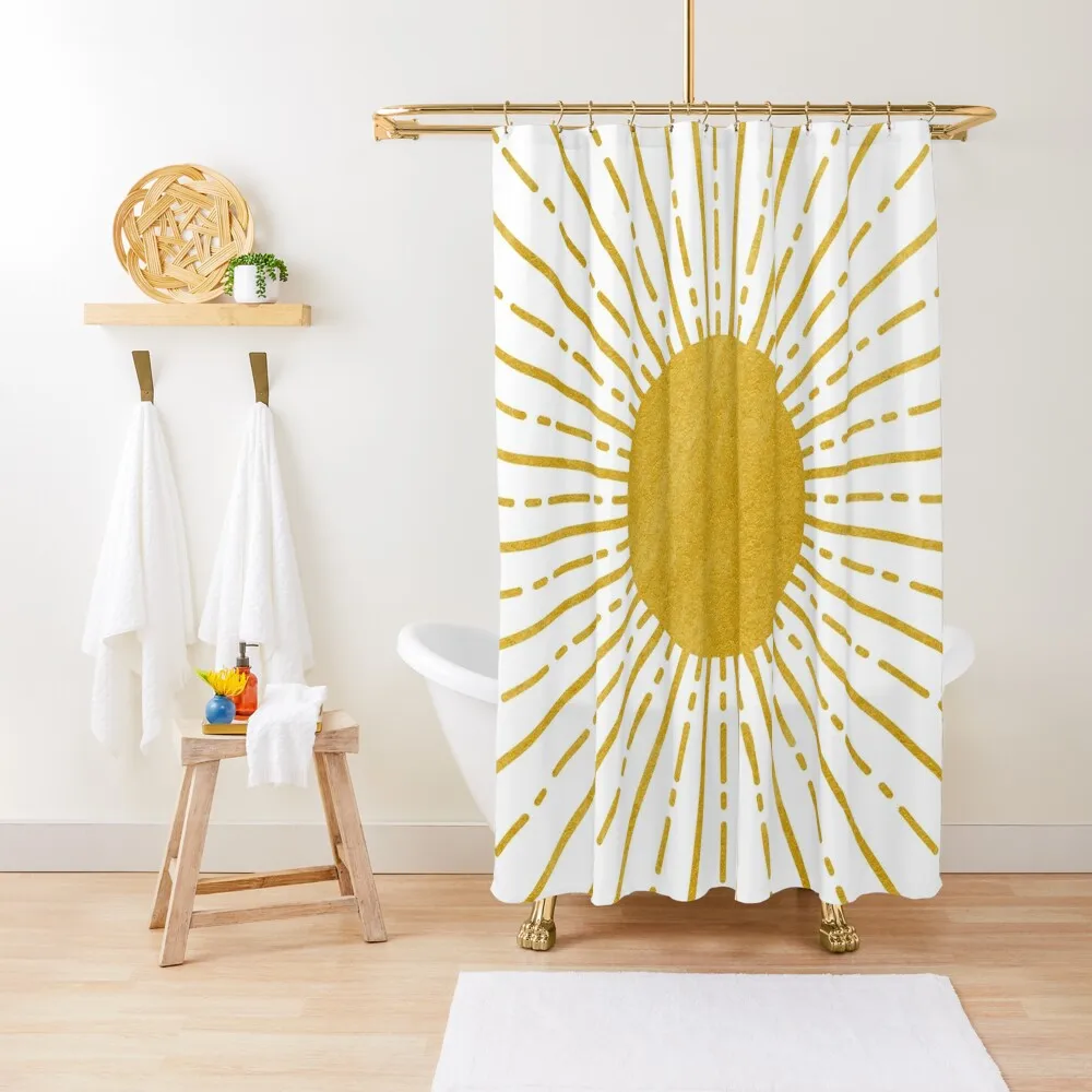 

minimalisticBoho Sun Sunburst Shower Curtain Bathroom For Shower Bathroom Decor Shower Set Set For Bathroom Curtain