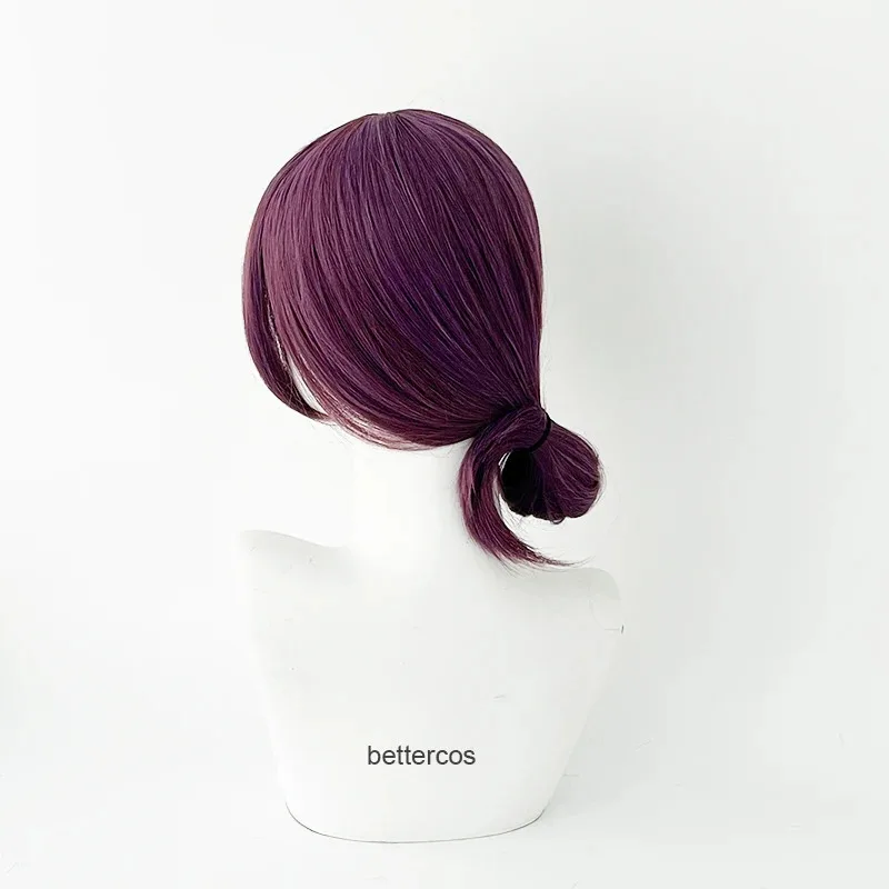 Nieuwe Reze Cosplay Pruik Anime Paars Gemengde Paardenstaart Haar Pelucas Halloween Carnaval Party Kostuum Rollenspel + een pruik cap MTY56GG2025