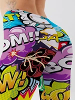 3D Printed Leggings Push Up Leggins Sport Women Fitness Running Pants Cartoon Comic Game Styles Girl Leggins 6