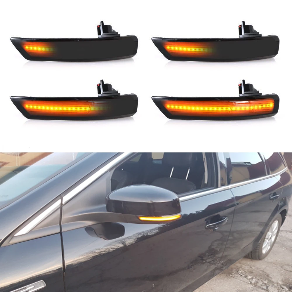 

For Ford Dynamic Turn Signal Light LED Side Wing Rearview Mirror Indicator Blinker Light For Focus 2 3 Mk2 Mk3 Mondeo Mk4