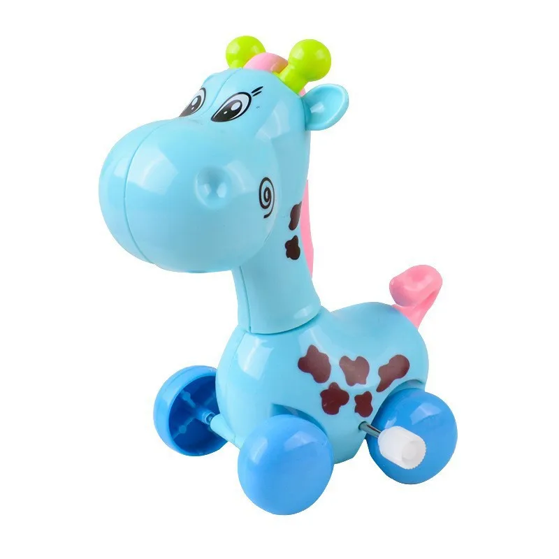 Criativo Cartoon Animal Wind-up Girafa Clockwork Brinquedos para crianças, Cute Puzzle Brinquedos para meninos, Holiday Party, Kids Birthday Gifts