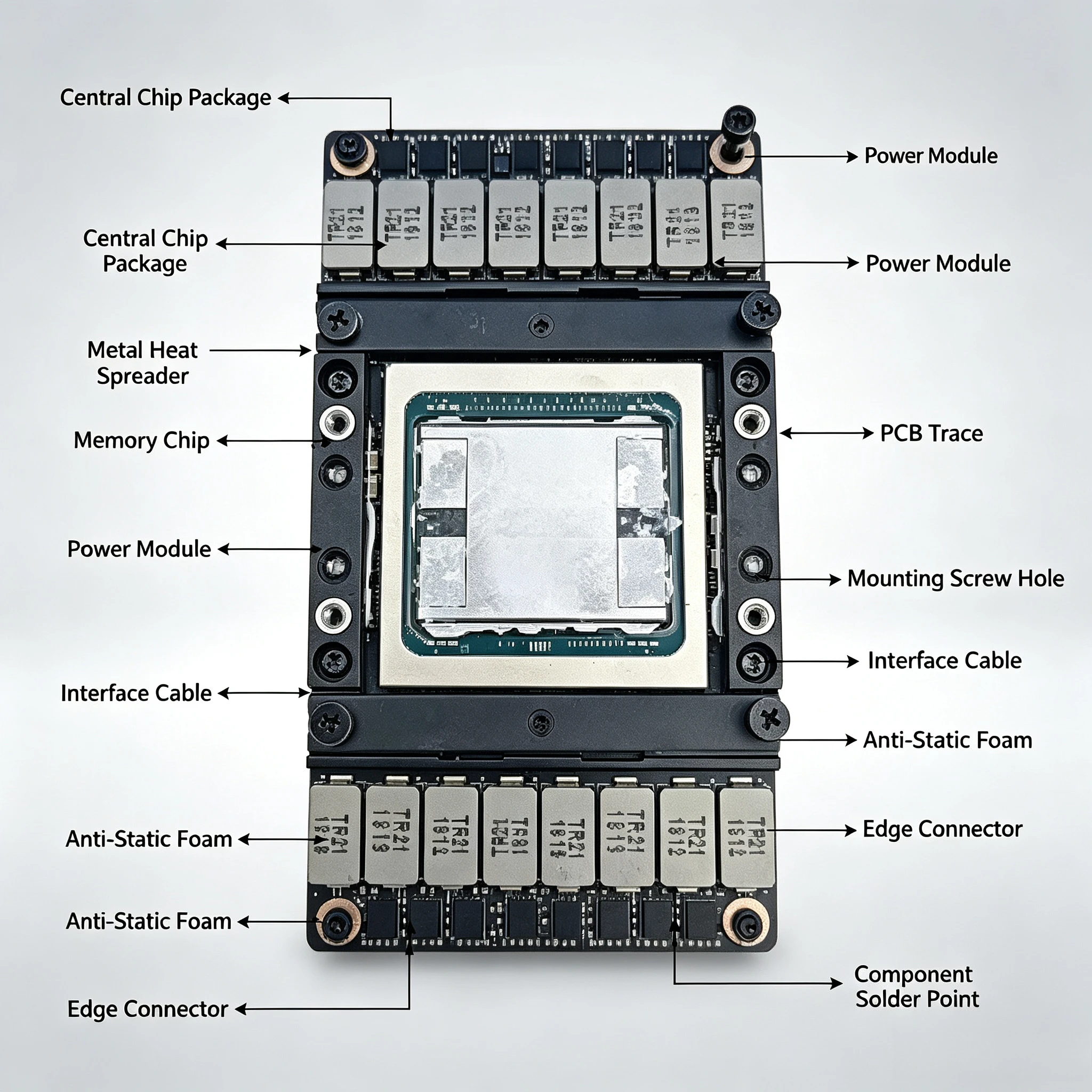 V100 SXM2 GPU Computing Card, 16GB / 32GB HBM2 Tensor Core Accelerator Card