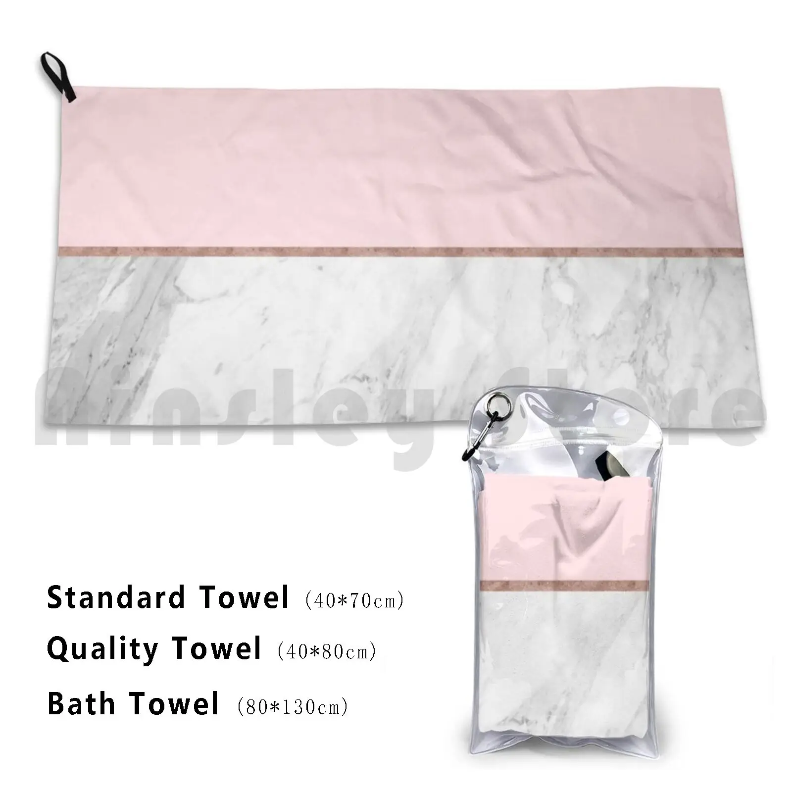 Towel Blush Pink Rose Gold Marble Pattern 3219 Pink Rose Gold Marble Pattern Pink Rosegold