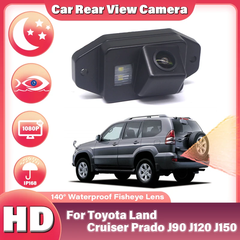 

140° Rear View Reverse Camera Car Vehicle Parking Accessories Full HD CCD Waterproof For Toyota Land Cruiser Prado J90 J120 J150